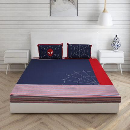 Kids’ Spiderman Fitted Bedsheet in Blue